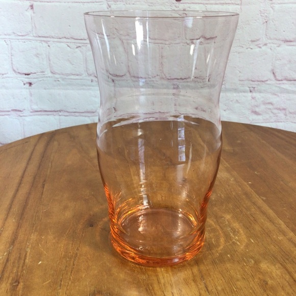 RARE Vintage Ribbed Pink Depression Glasses - Set of 3 - Picture 4 of 6